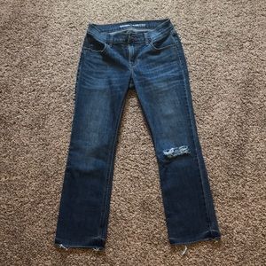 women’s cropped flared jeans